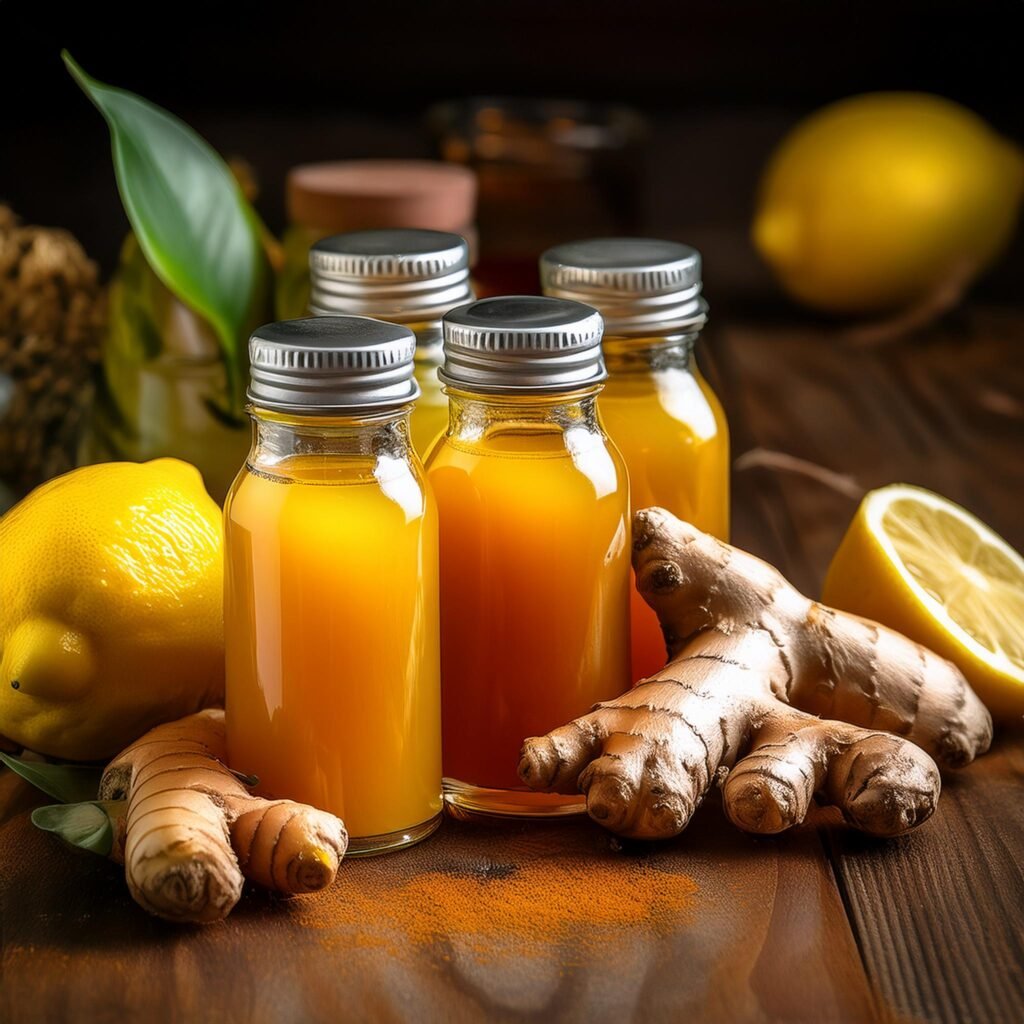 Fresh and Natural Homemade Immunity Shots.