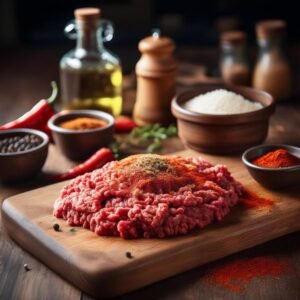 Ingredients for homemade beef