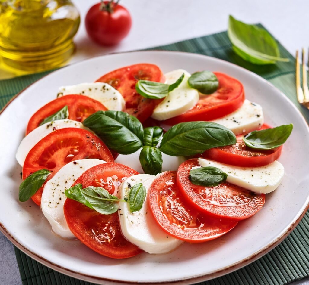 What are the ingredients of Caprese salad?