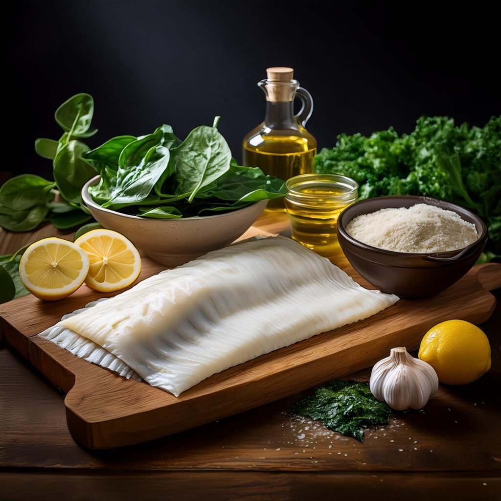 halibut and spinach wrapped in filo recipe