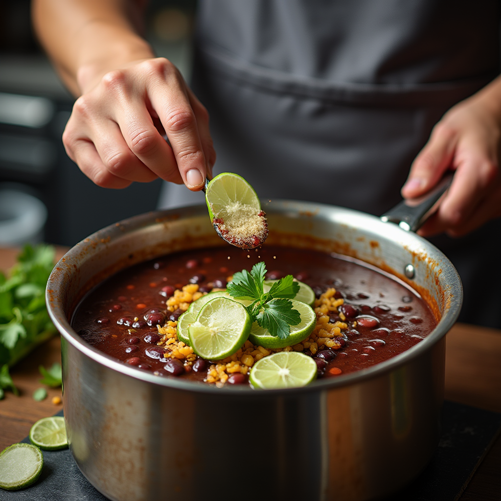 Purple Black Bean Soup Recipe