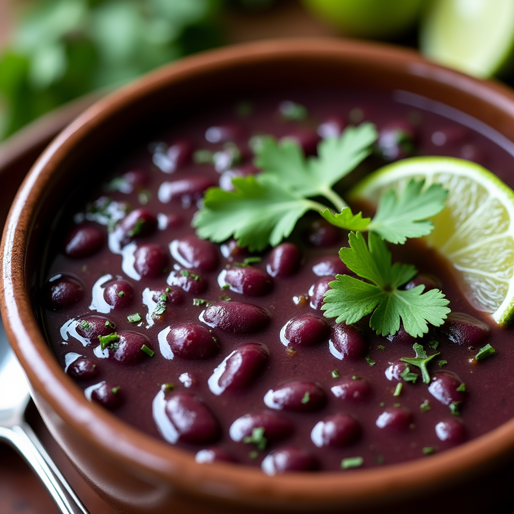 Purple Black Bean Soup Recipe