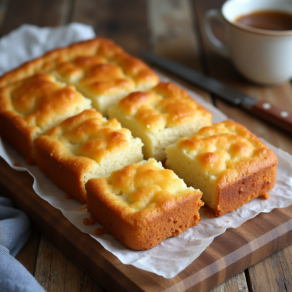 kefir sheet cake recipe card