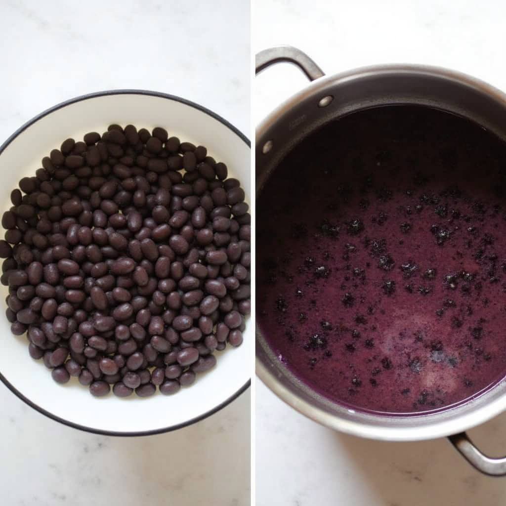 Purple Black Bean Soup Recipe