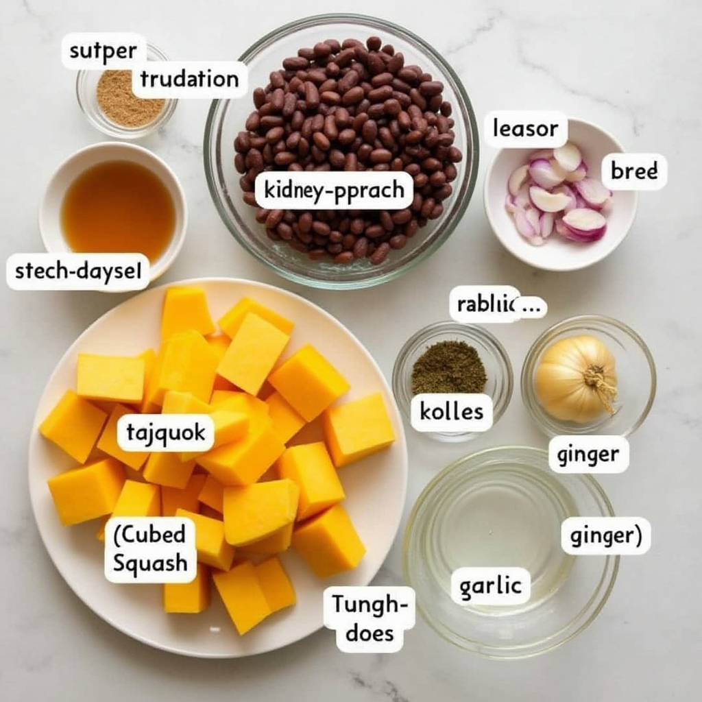 Recipe Squash and Kidney Beans