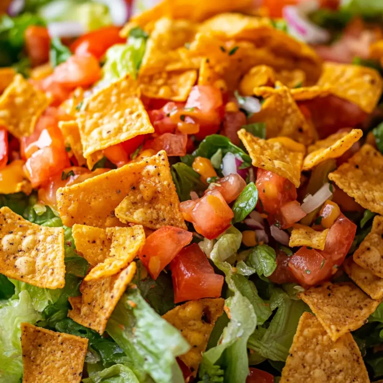 Crunchy Catalina Taco Salad with Doritos and Catalina Dressing