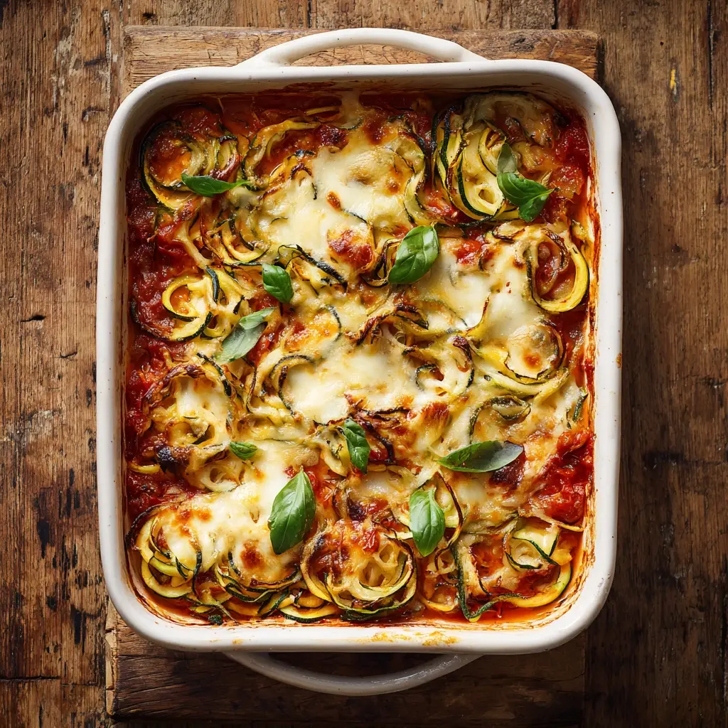 Easy Zucchini Noodle Casserole – A Light and Flavorful Family