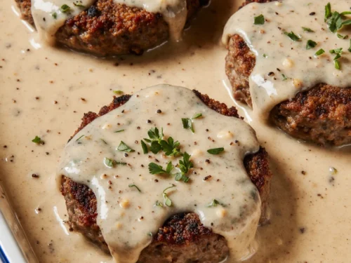Amish Hamburger Steak Bake: Tender, Juicy & Easy