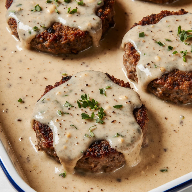 Amish Hamburger Steak Bake: Tender, Juicy & Easy