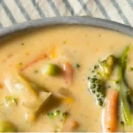 Delicious low carb high protein soups in a bowl ready to serve.