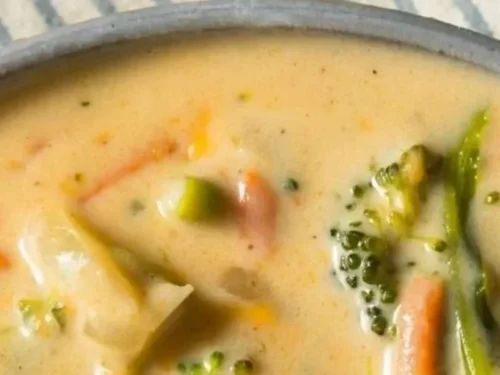 Delicious low carb high protein soups in a bowl ready to serve.