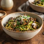 How To Make Mushroom Zucchini Noodles With Velvety Comfort