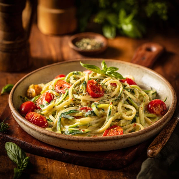Complete healthy zucchini pasta tuscan With Mellow Nostalgia