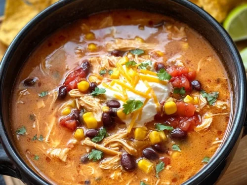 Hearty Crockpot Chicken Tortilla Soup: Easy & Healthy Soup Recipes for the Whole Family