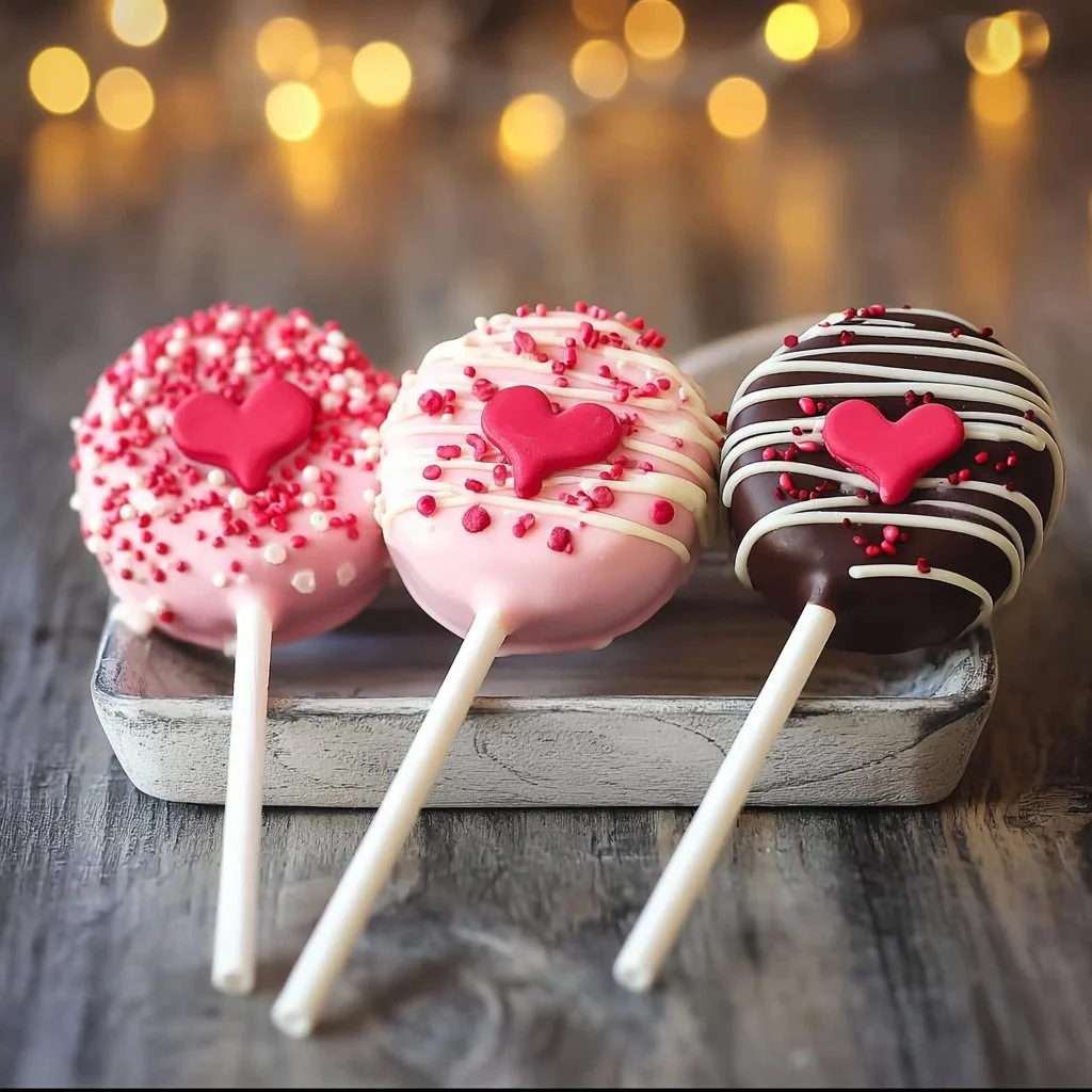 Valentine's Day Oreo Pops