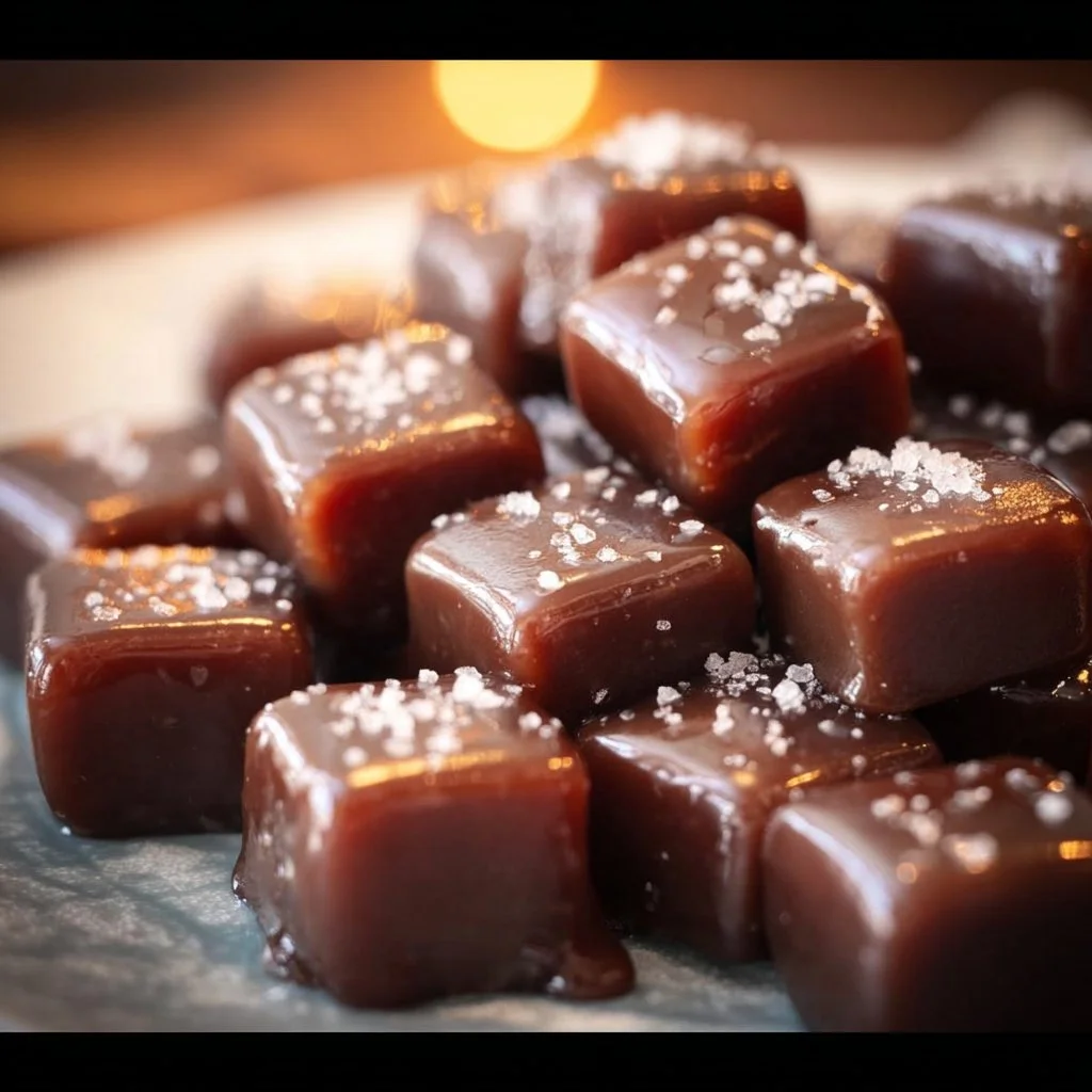Homemade Dark Chocolate Caramels