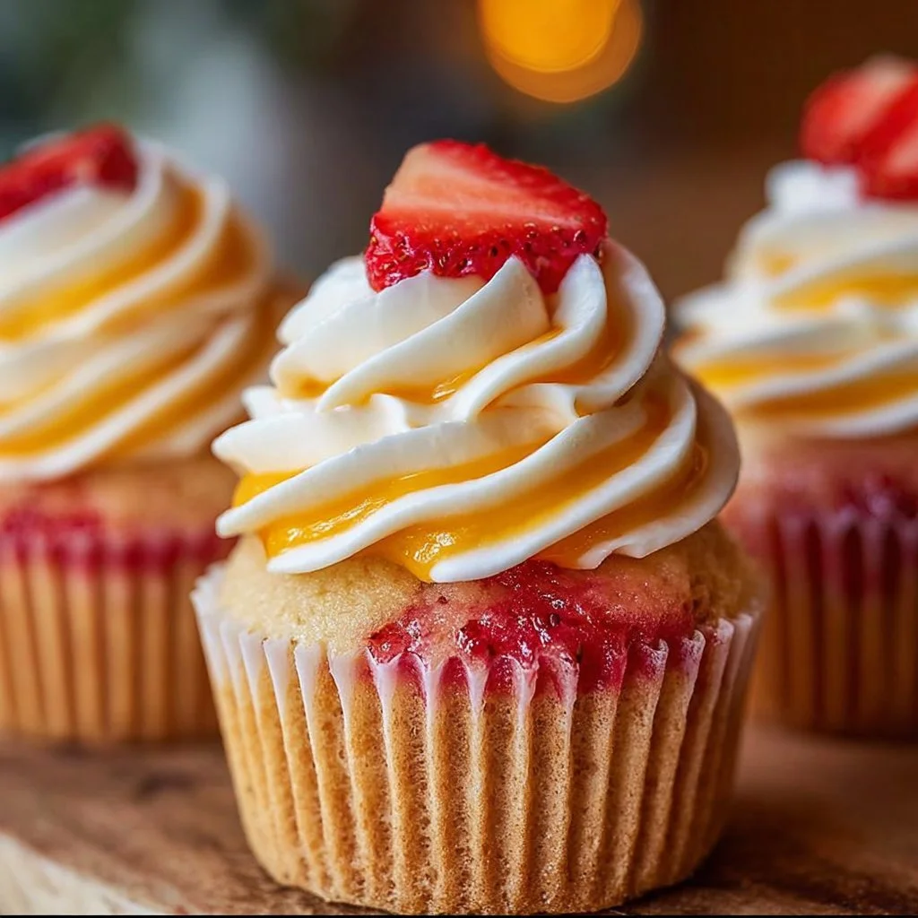 Mango Strawberry Sunset Cupcakes: A Delightful Recipe!