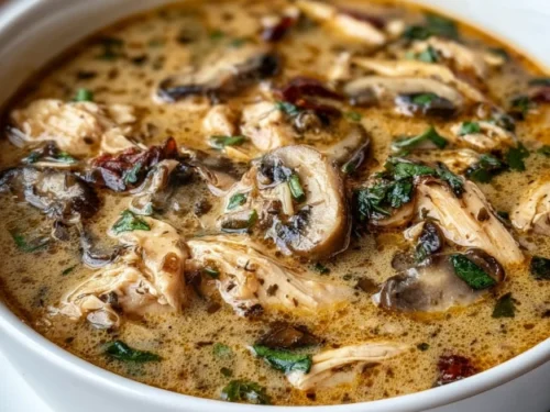 A Cozy Bowl of Comfort: Rotisserie Chicken Mushroom Soup