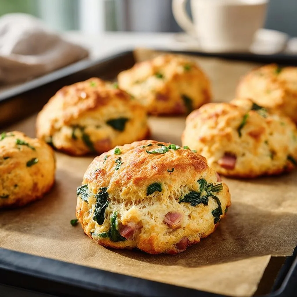 Delicious breakfast protein biscuits served on a plate