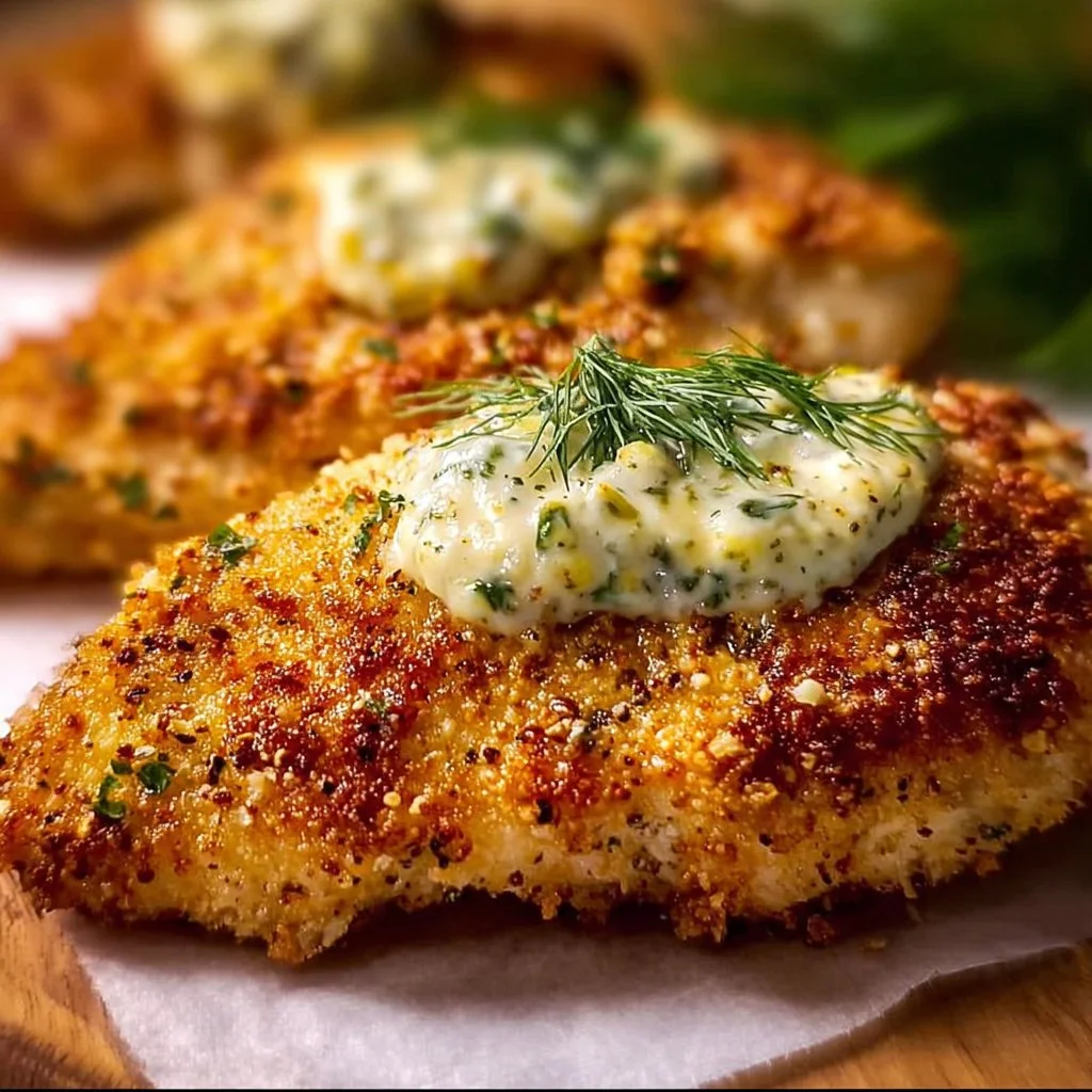 Crispy Dill Pickle Parmesan Chicken