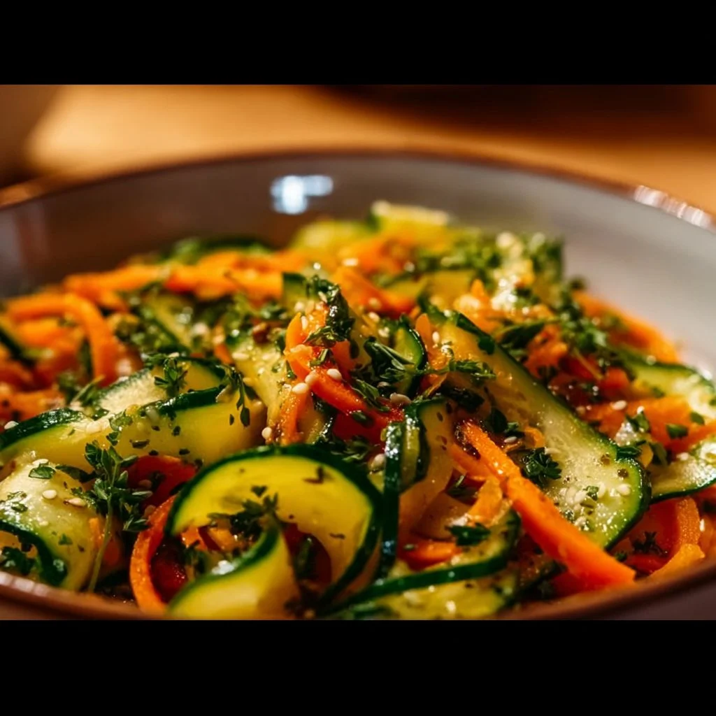 Cucumber Carrot Salad (15 Minutes, Big Crunch!)