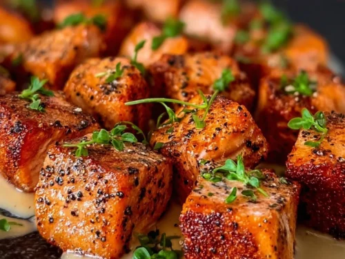Bang Bang Salmon Bowl with fresh ingredients and a spicy sauce
