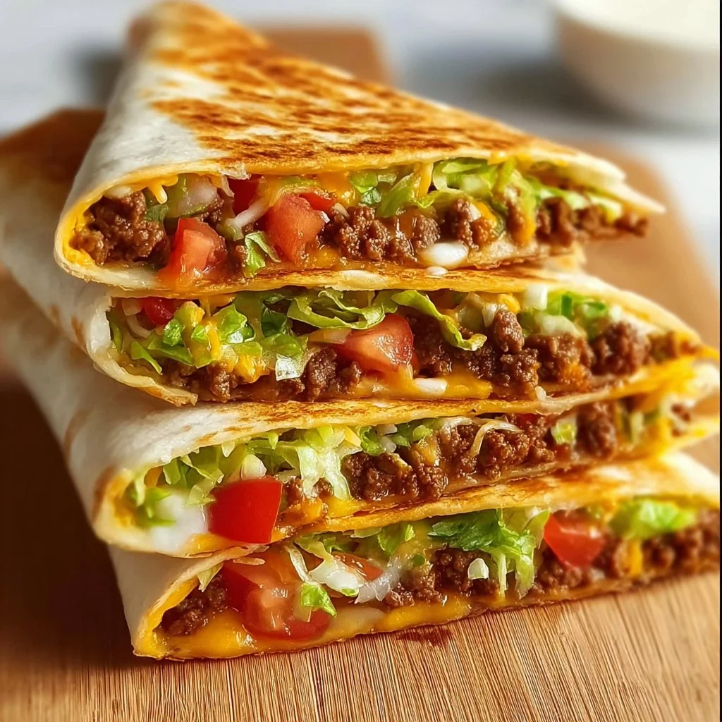 Delicious Keto Crunchwraps made with fresh ingredients for a low-carb meal