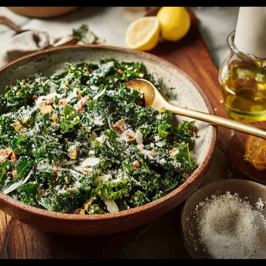 Lemon Parm Kale Salad
