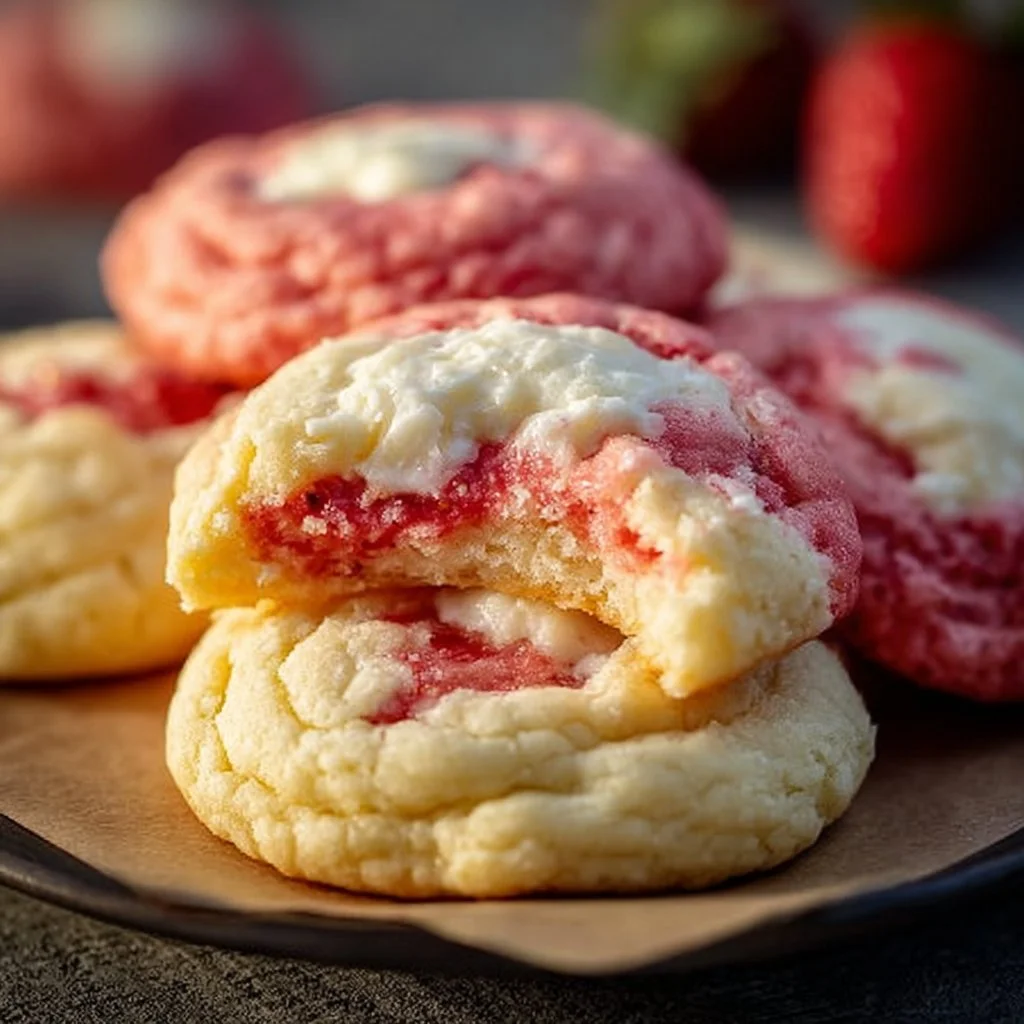 Strawberry Cheesecake Cookies