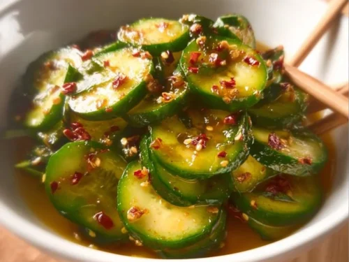 Easy Asian Cucumber Salad with vibrant vegetables and a tasty dressing