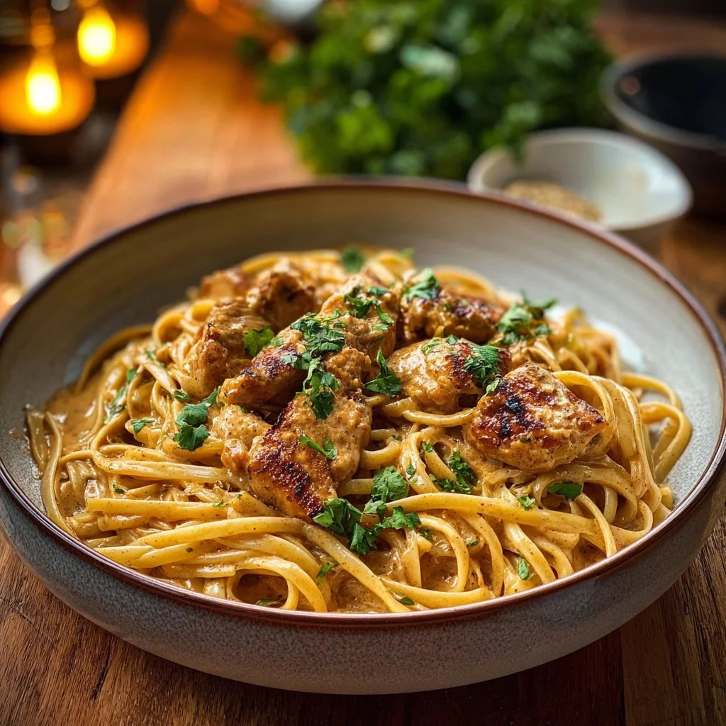 Easy Cowboy Butter Chicken Linguine