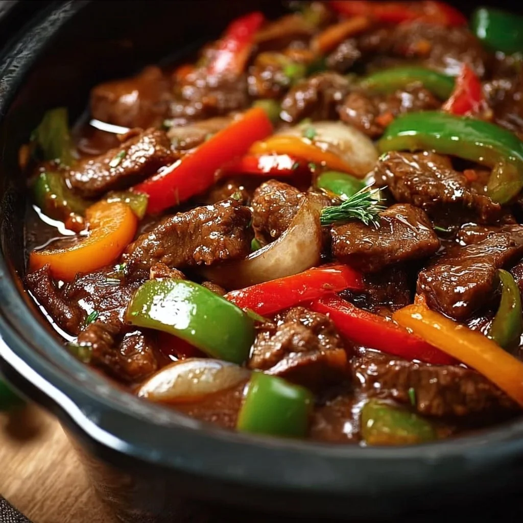 Pepper Steak in a Crock Pot