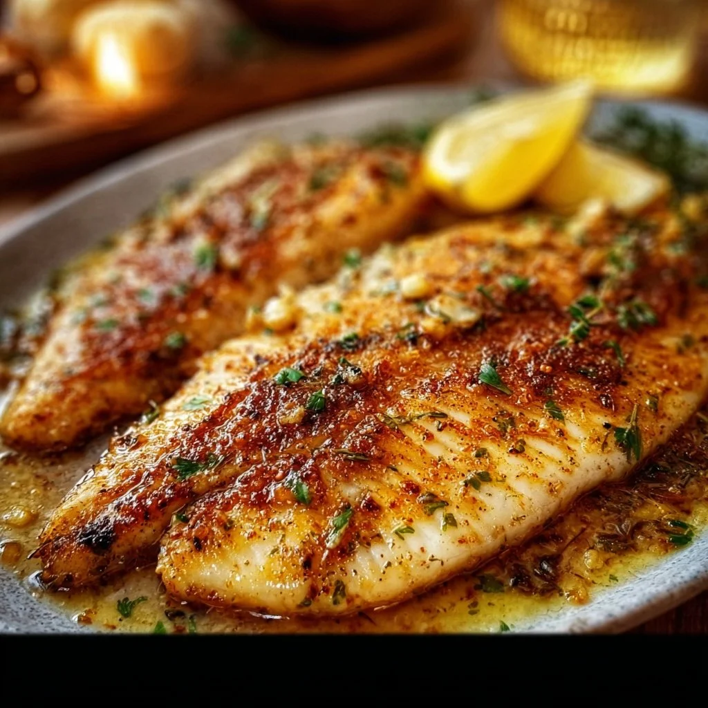 Garlic Butter Oven Baked Tilapia