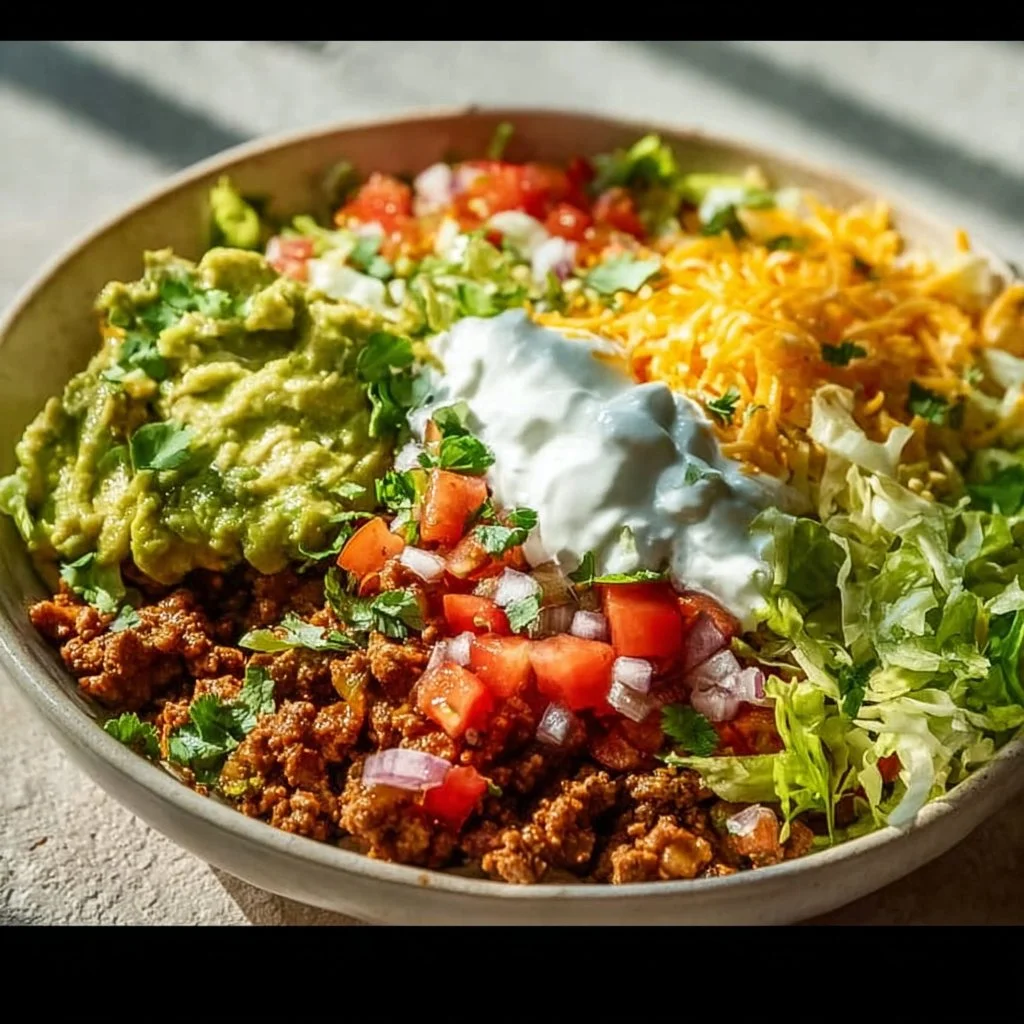 Low Carb High Protein Burrito Bowl Healthy Dinner Recipe