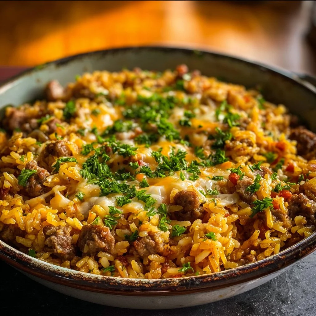 One Pot Dirty Rice with Sausage