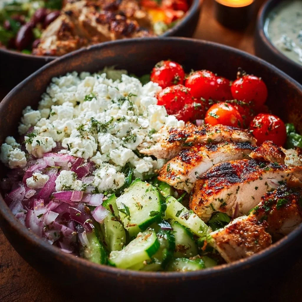 Greek Chicken Bowls