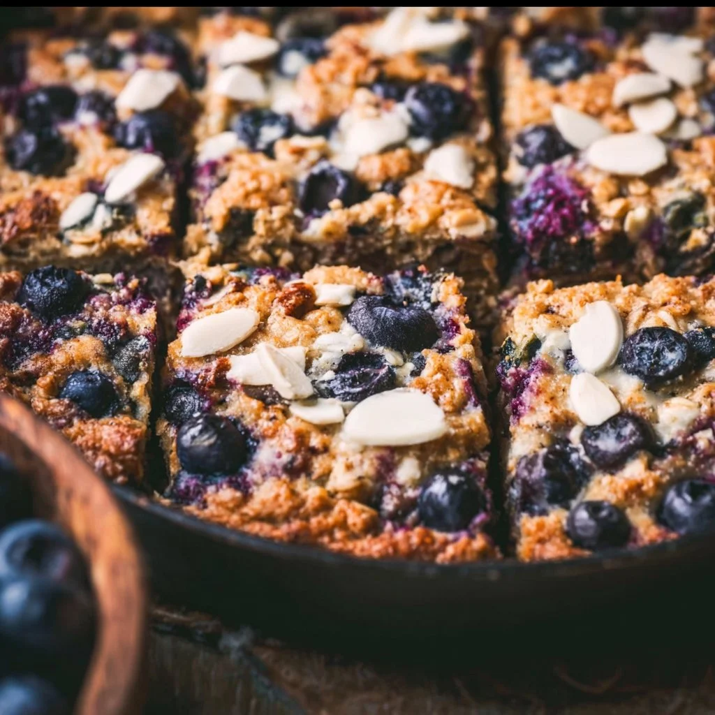 Healthy Blueberry Breakfast Baked Oatmeal