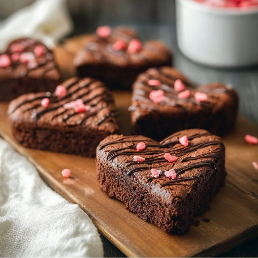 Heart Shaped Brownies Recipe