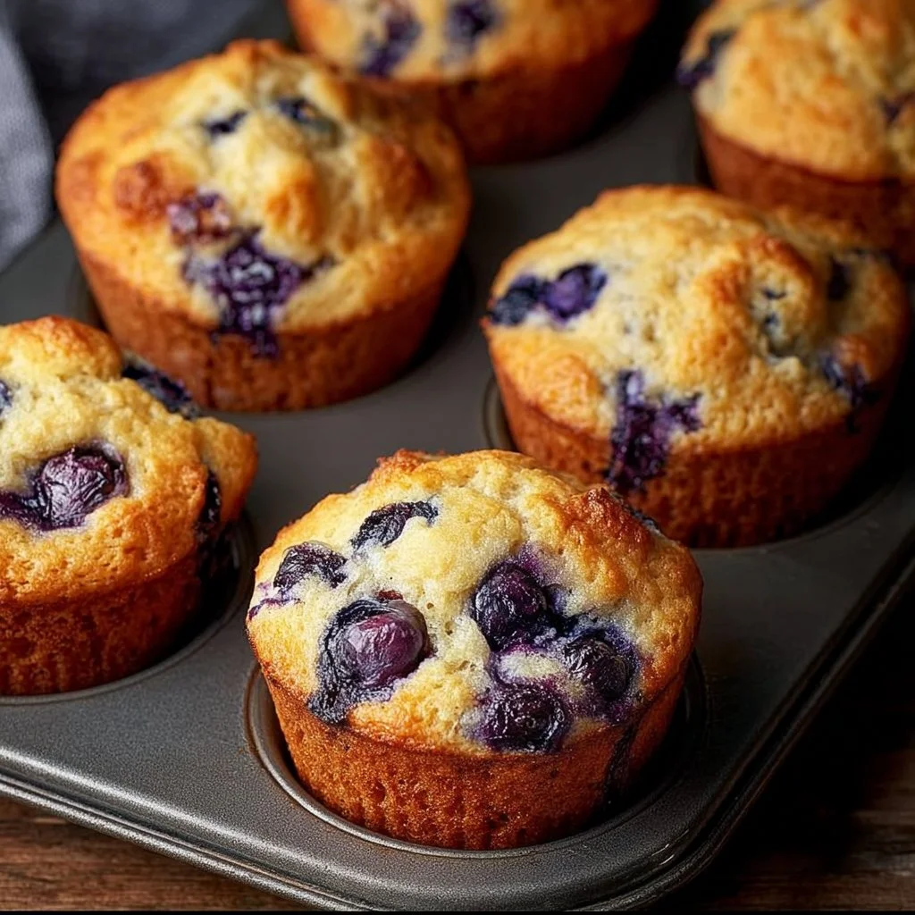 Hearty Blueberry Protein Muffins