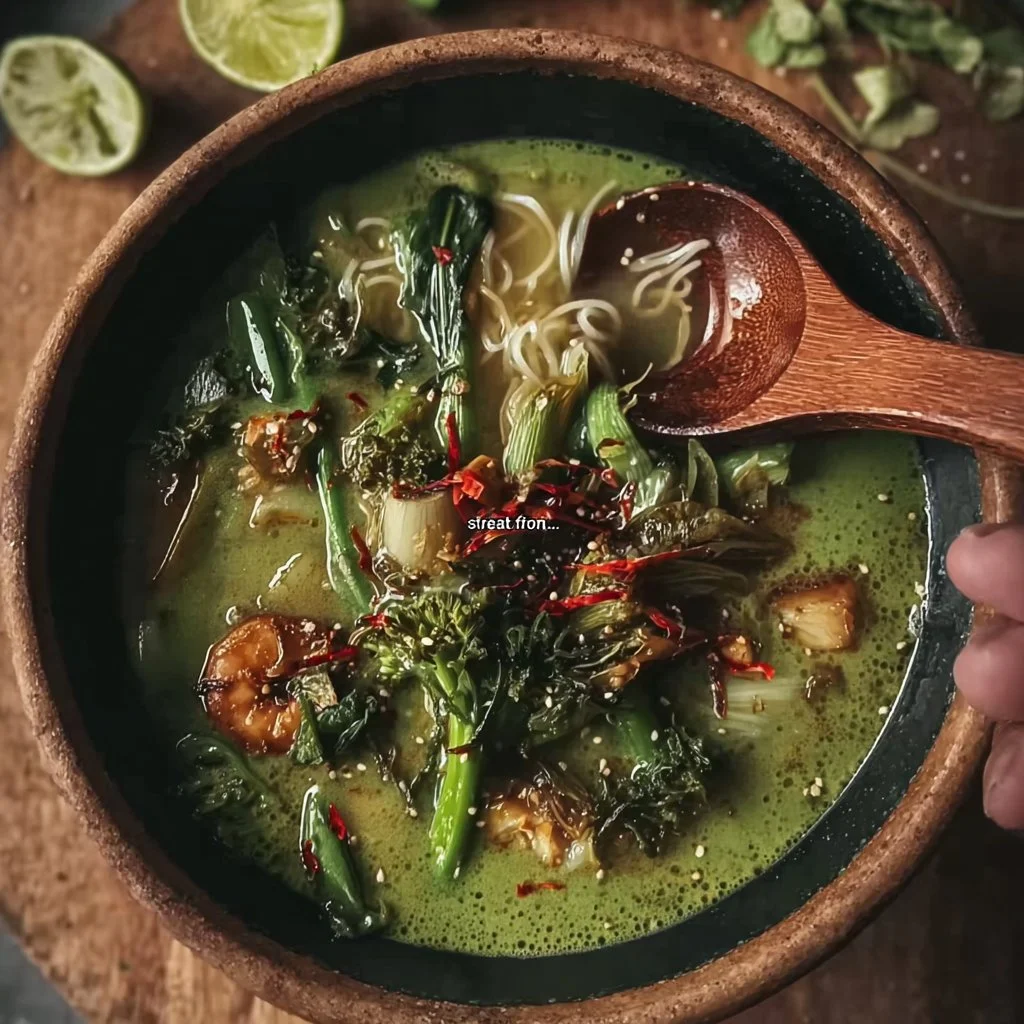 Herb and Coconut Broth with Noodles