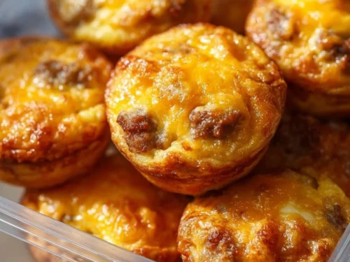 High-protein pancake sausage mini muffins for a nutritious breakfast