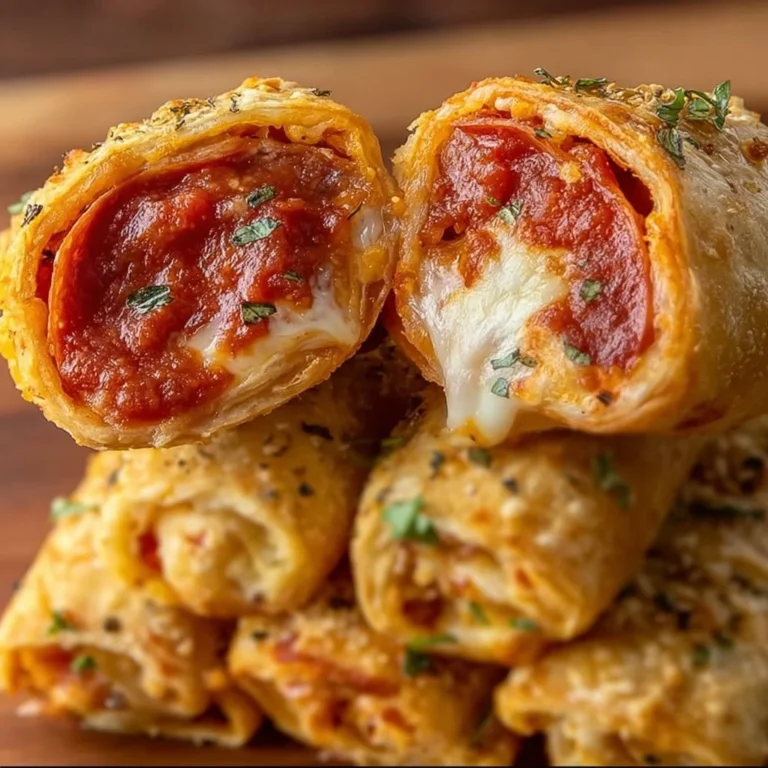 High protein pepperoni pizza rolls on a plate, delicious and healthy snack option.