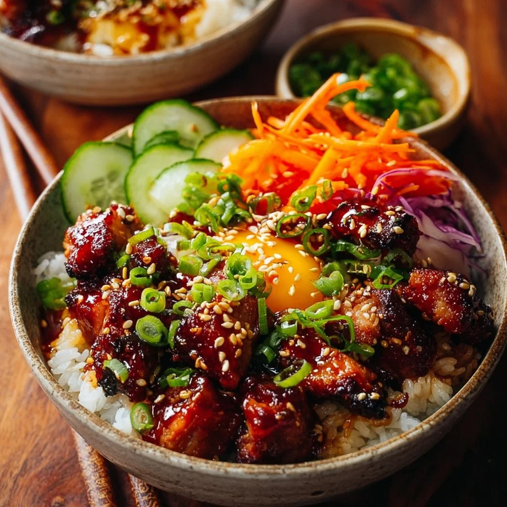 Korean BBQ Chicken Bowls (Easy Weeknight Recipe!)