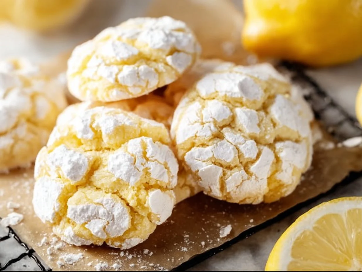 Lemon Crinkle Cookies