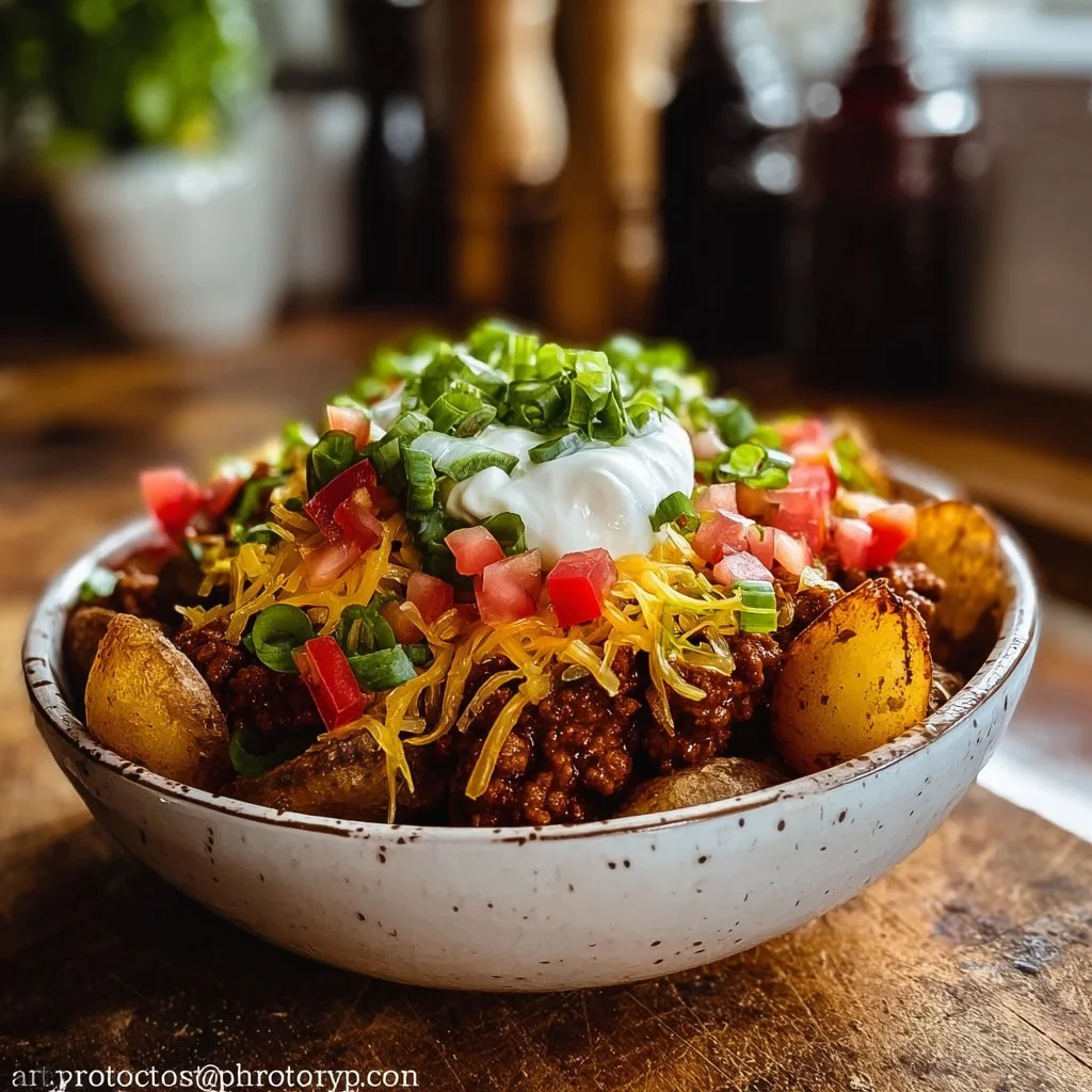 Loaded Potato Taco Bowl