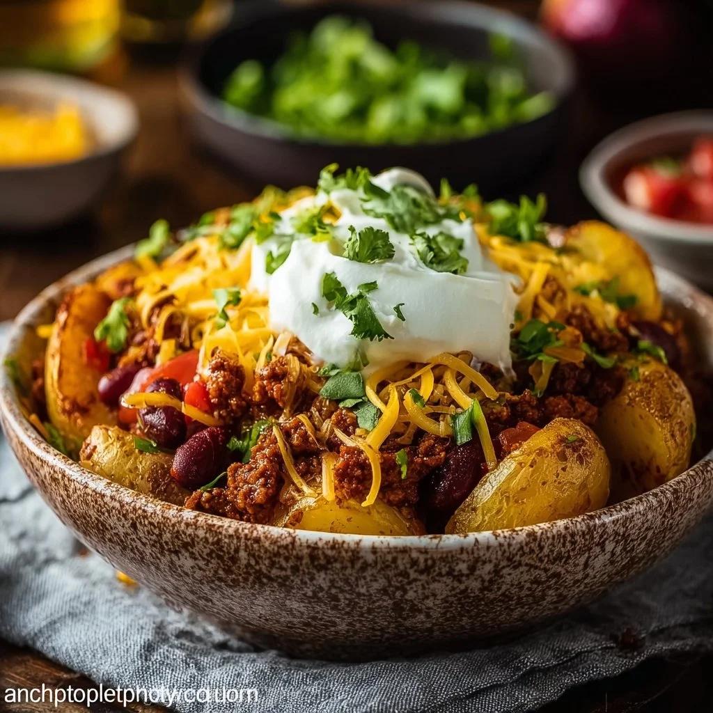 Loaded Potato Taco Bowl