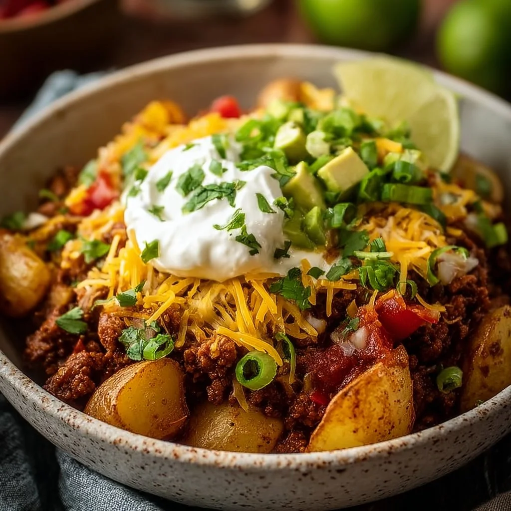 Loaded Potato Taco Bowl