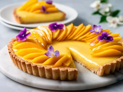 Delicious Mango Curd Tart showcasing tropical flavors and creamy texture