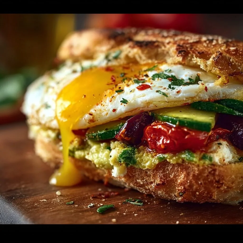 Mediterranean Breakfast Sandwich