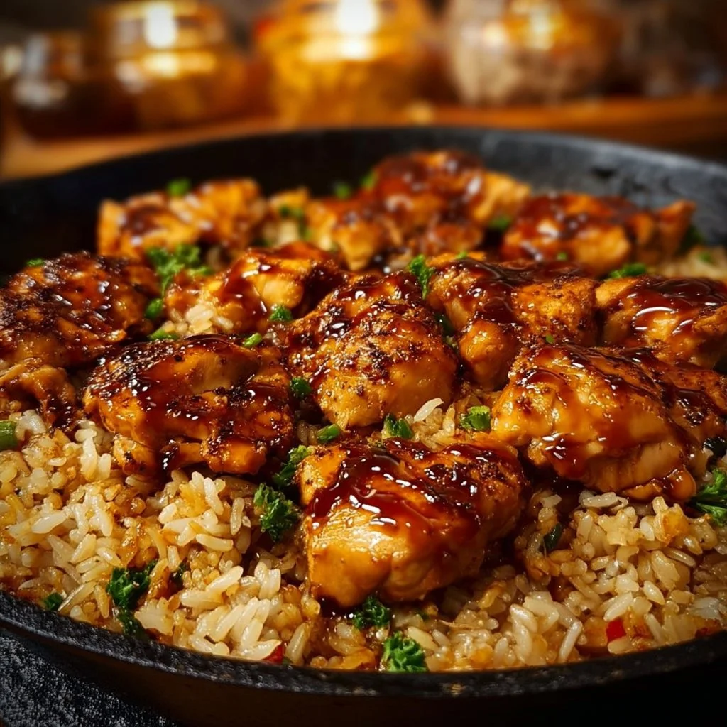 One-Pan Bold Honey BBQ Chicken Rice